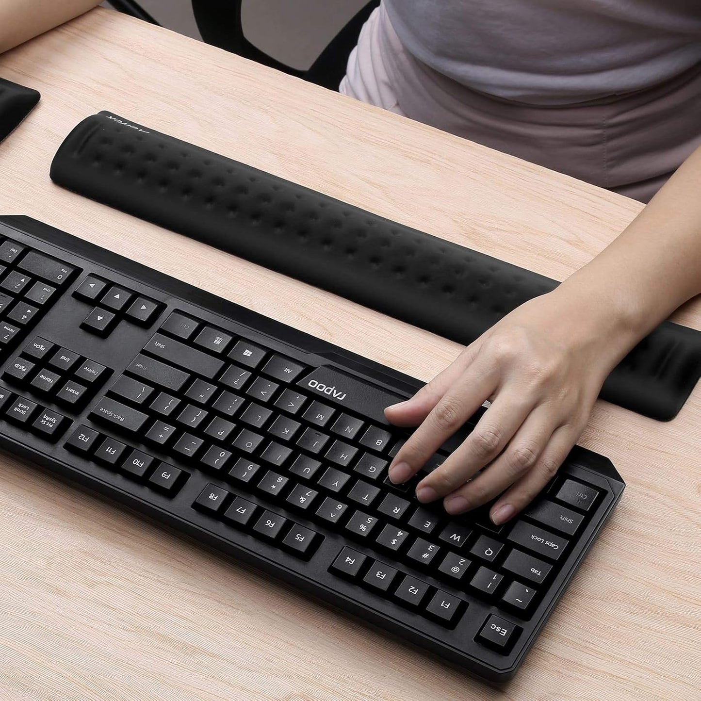 Memory Foam Keyboard Wrist Rest&Gaming Mouse Pad with Wrist Support, Ergonomic Wrist Pad for Office, Home Office, Laptop, Desktop Computer, Gaming Keyboard